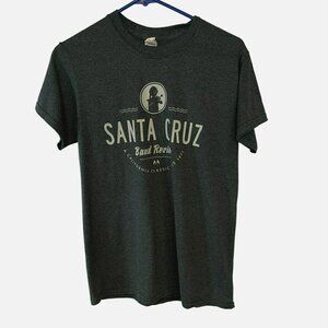 Gildan Unisex Santa Cruz 2016 Band Review Pullover Crew Neck Tee Size Small